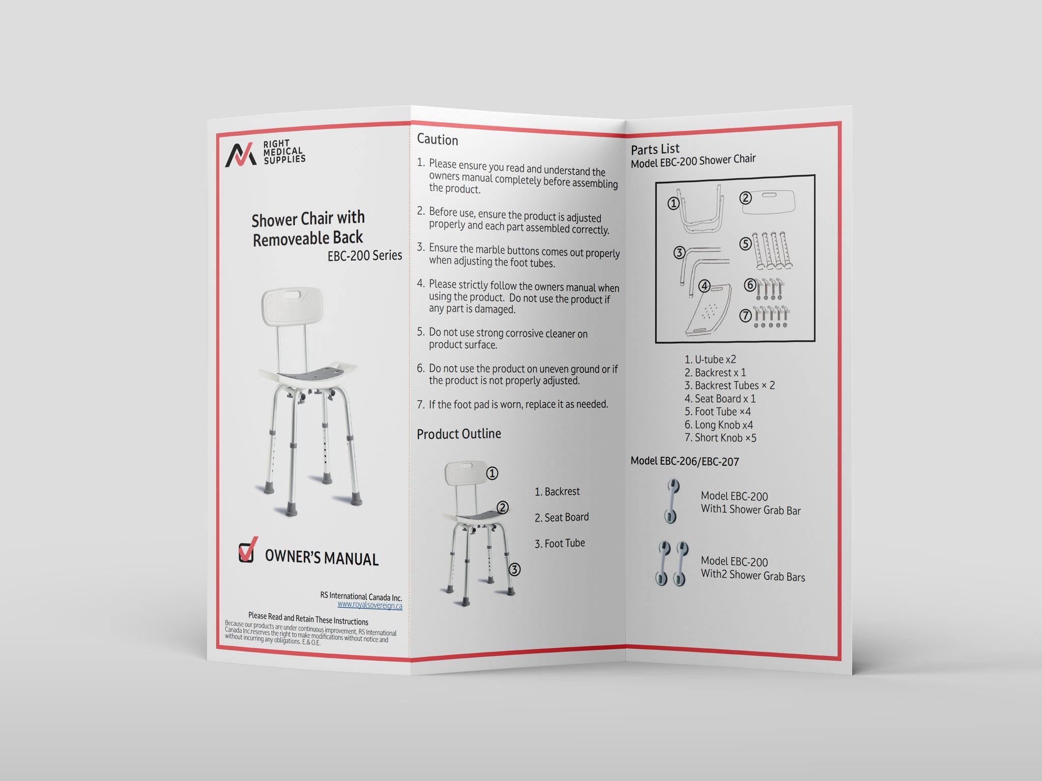 Tri-fold Brochure Design (Elderly Care)