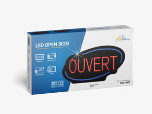 Colour box Package Design (LED Open Sign-French)