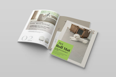 Glossy Booklet Design (Pet Roll Mat)