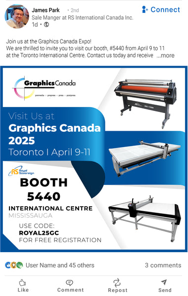 LinkedIn Post Design (Graphics CANADA 2025)