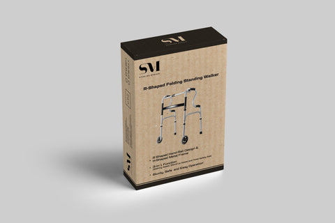 Brown box Package Design (R-Shaped Folding Standing Walker-RMS)